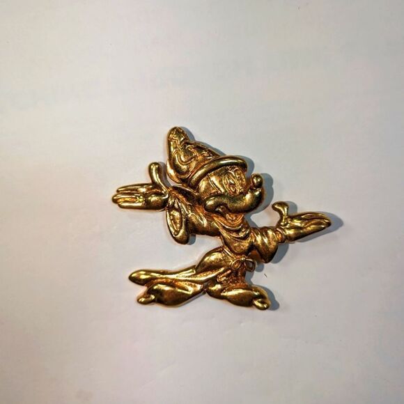 Wendy Gell Disney pin, Mickey Mouse Sorcerers Apprentice Gold - Picture 2 of 2